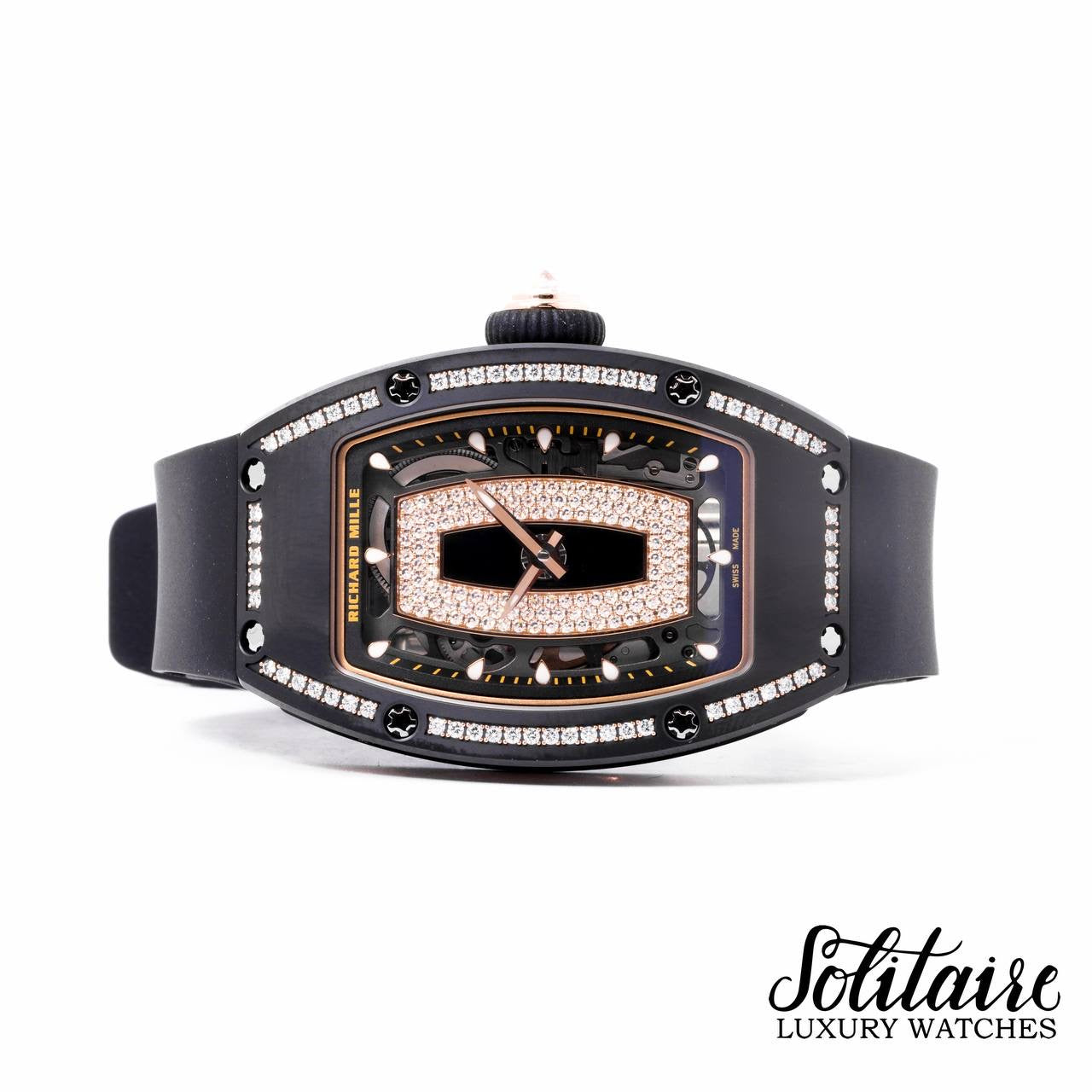 BRAND NEW Richard Mille Black Ceramic Edge Diamond RM07-01