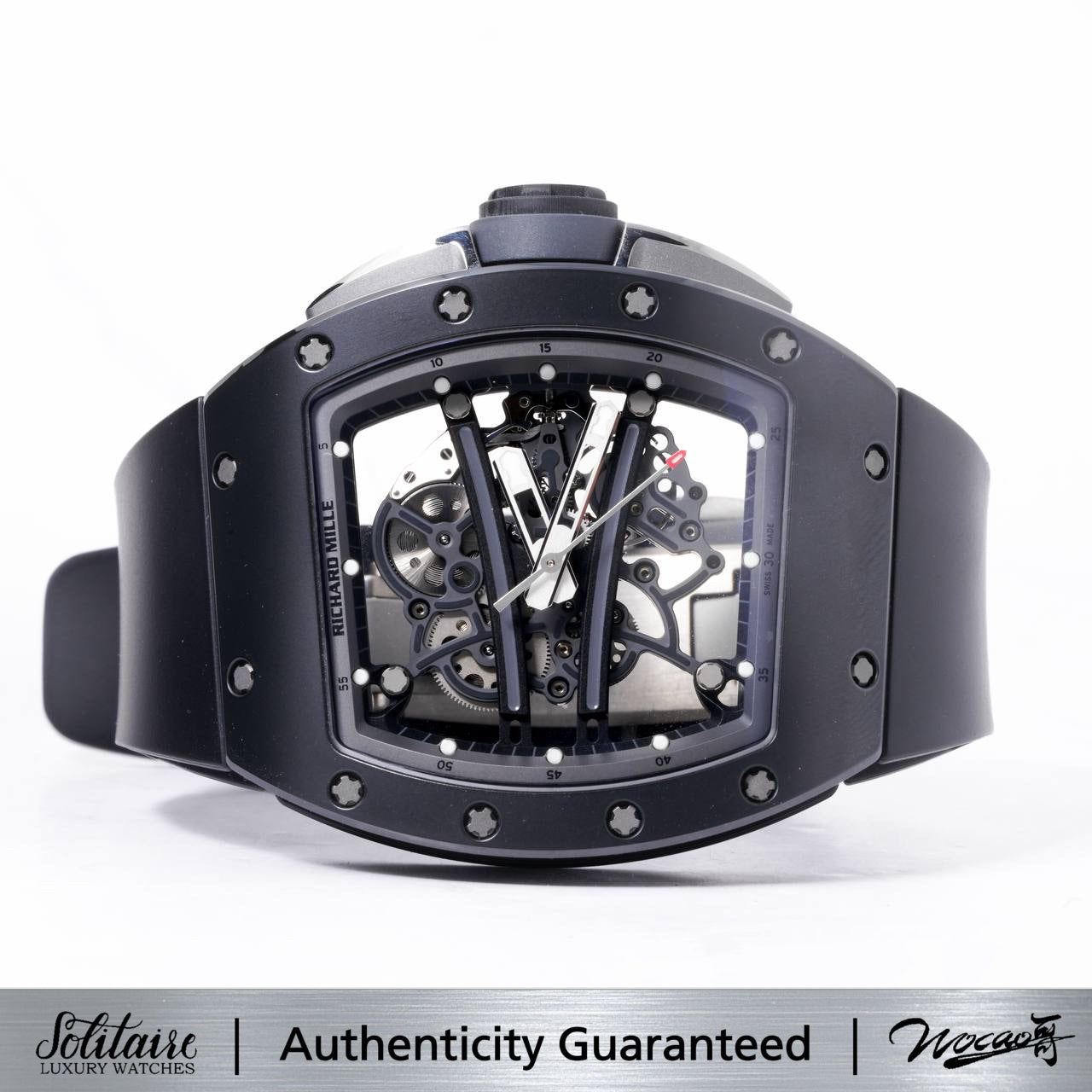 BRAND NEW Richard Mille "Yohan Blake" Black Ceramic Grey Edition RM61-01