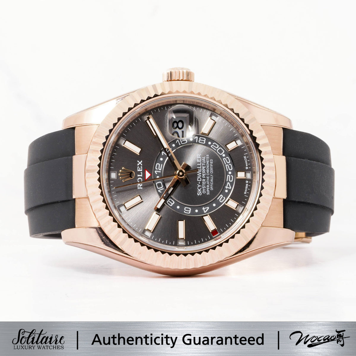 LIKE NEW Rolex Sky Dweller Oysterflex 336235
