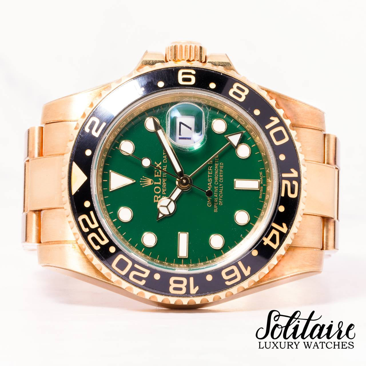 LIKE NEW Rolex GMT Master II Jade 116718LN