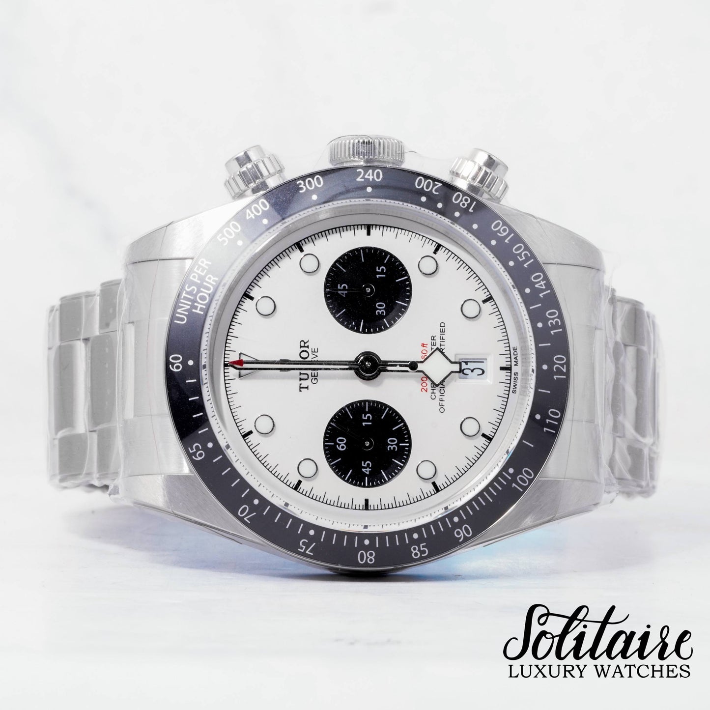 BRAND NEW Tudor Black Bay Chrono Panda Oyster 79360N