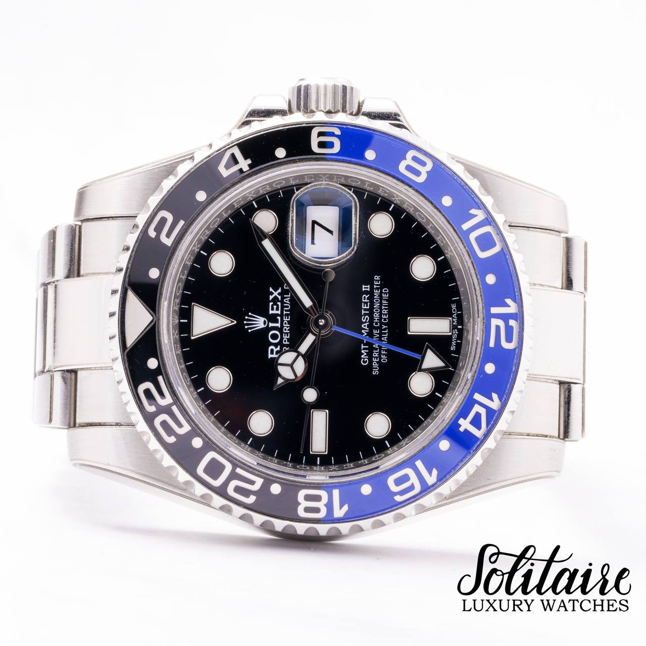 LIKE NEW Rolex GMT Master II Batman Oyster 116710BLNR
