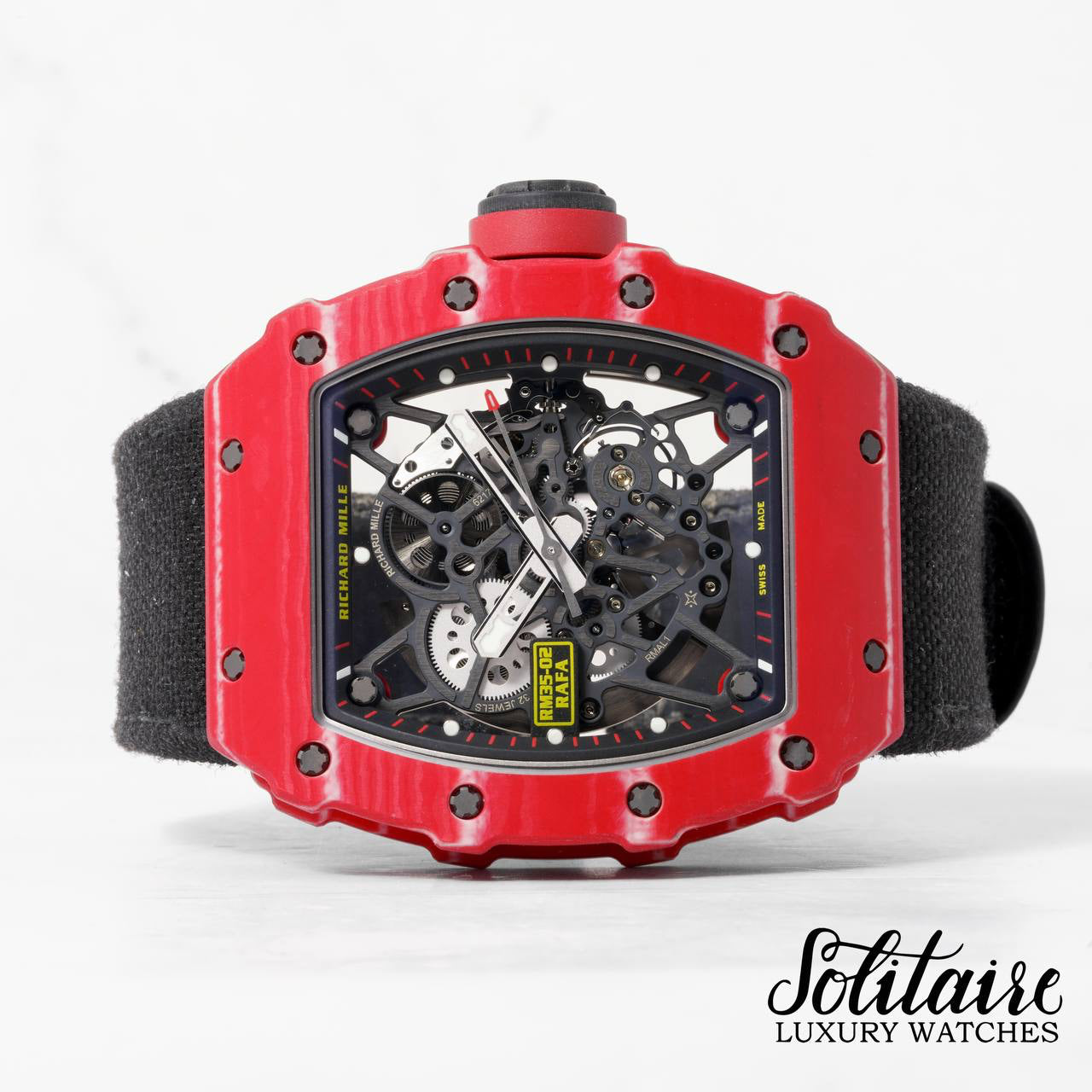 LIKE NEW Richard Mille Red TPT Rafa Skeleton RM35-02
