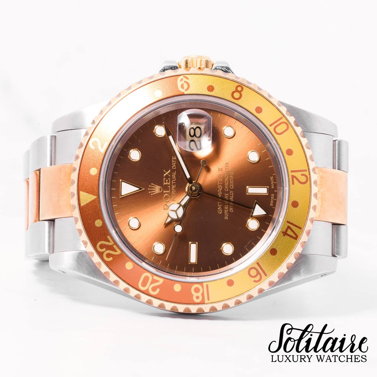 WELL USED Rolex GMT Master II Rootbeer 16713