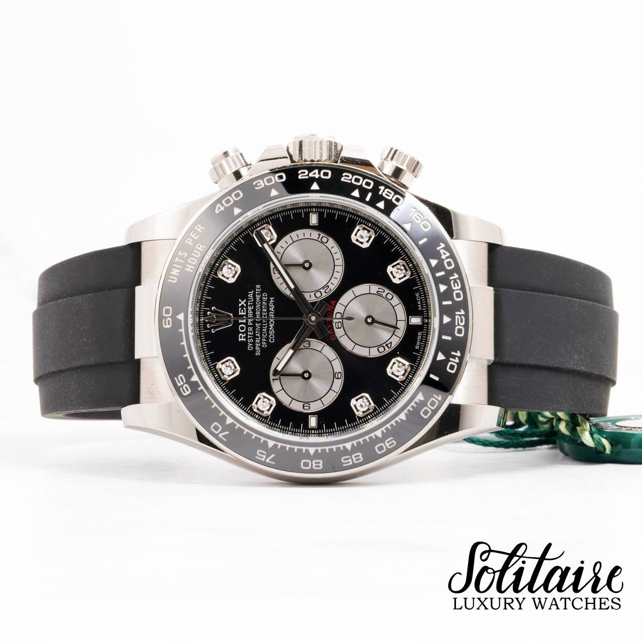 LIKE NEW Rolex Daytona White Gold Oysterflex 126519LN