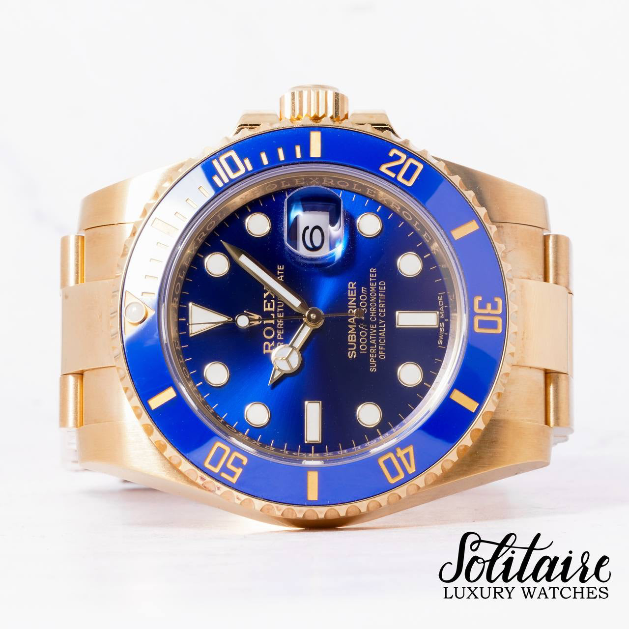 LIKE NEW Rolex Submariner Bluesy 116618LB