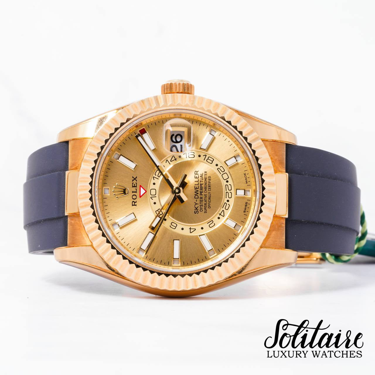 LIKE NEW Rolex Sky Dweller Oysterflex 326238