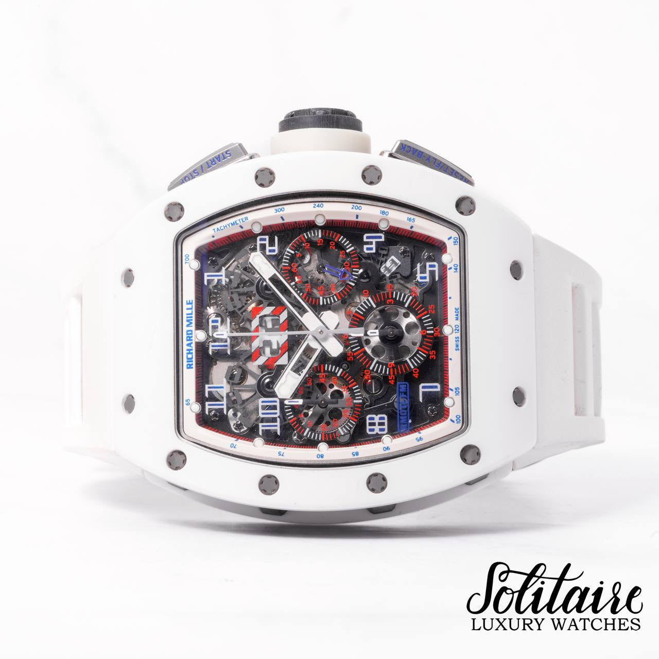 LIKE NEW Richard Mille White Ceramic Asia Exclusive Limited Edition RM011-FM