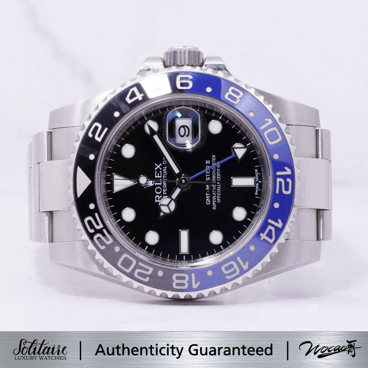 LIKE NEW Rolex GMT Master II Batman Oyster 116710BLNR