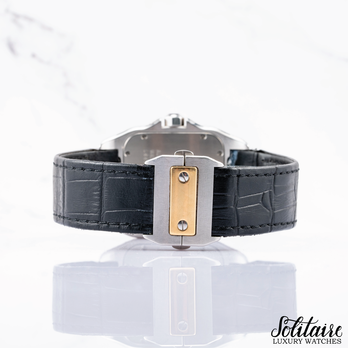 Cartier Santos 100 XL W20072X7 Customised Diamonds 2010 Aug