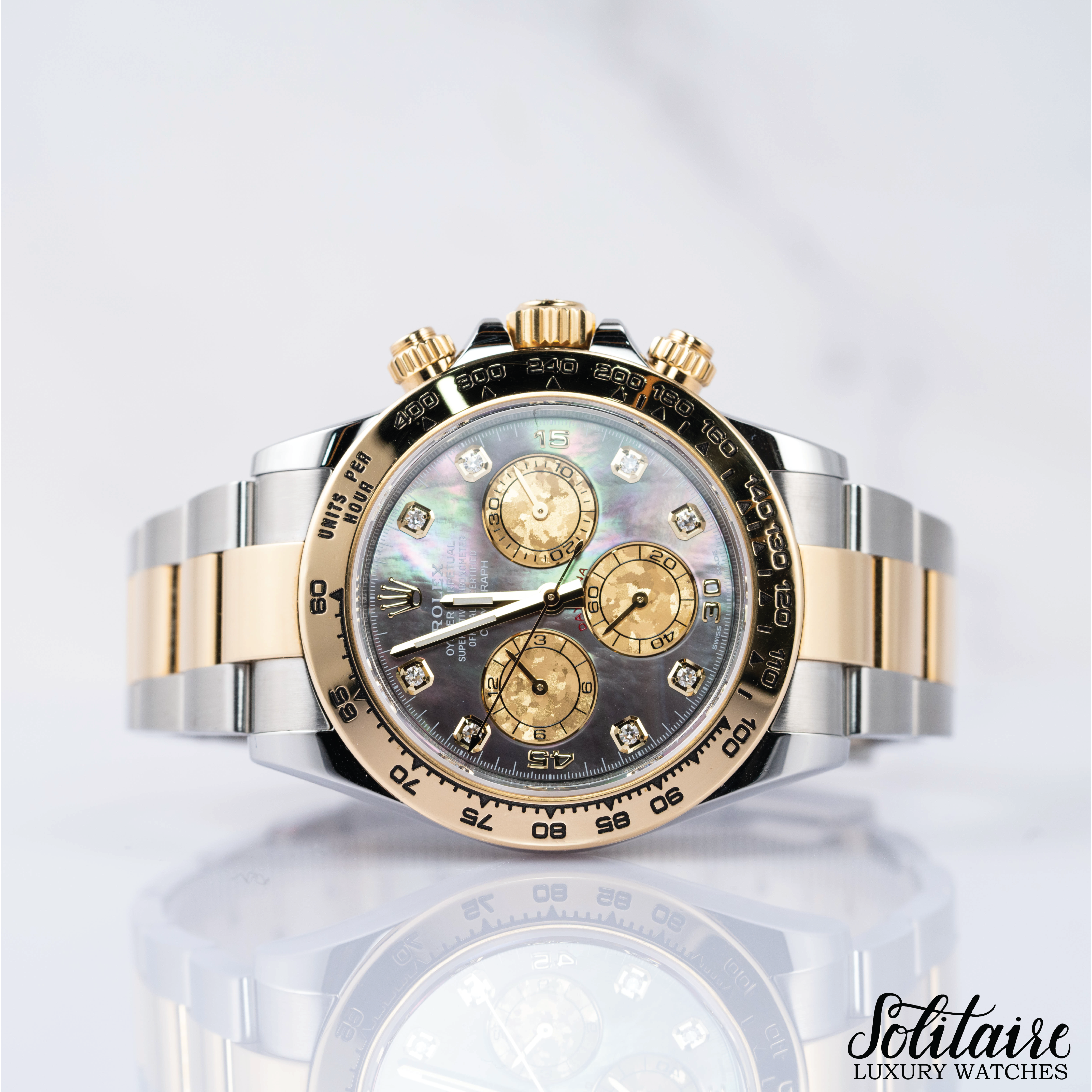 Rolex Daytona Black 8PT MOP Dial 116503 2019 Oct Solitaire