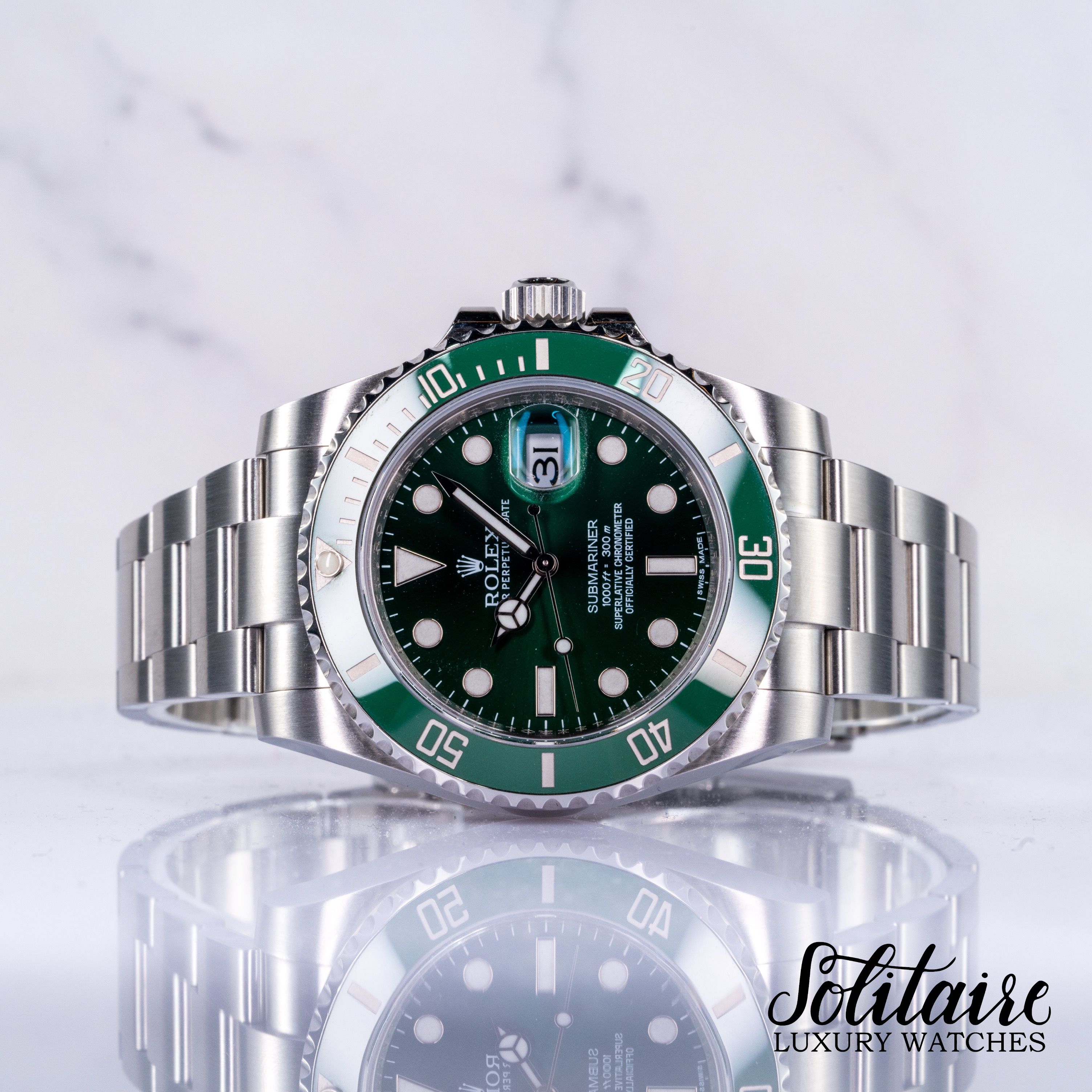 Rolex Submariner Hulk 116610LV 2012 Dec – Solitaire Luxury Watches