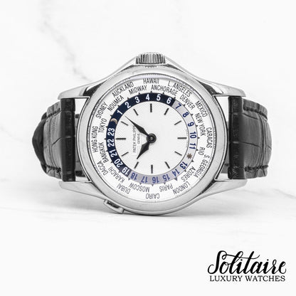 LIKE NEW Patek Philippe World Time White Gold 5110G