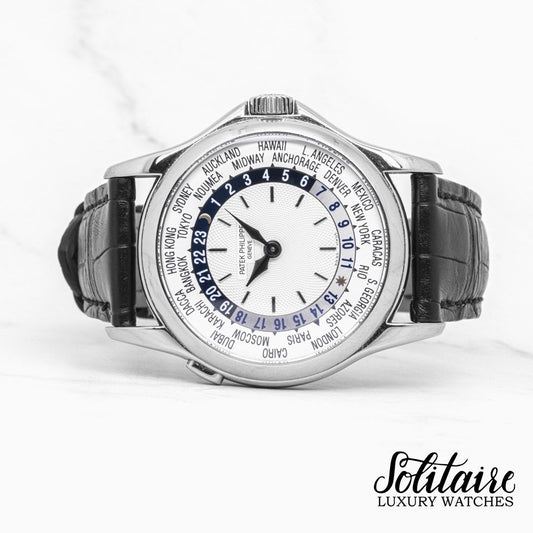 LIKE NEW Patek Philippe World Time White Gold 5110G