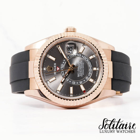 LIKE NEW Rolex Sky Dweller Oysterflex 336235