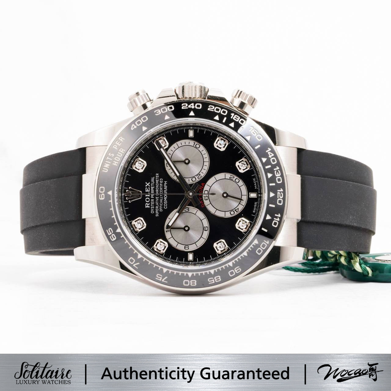 LIKE NEW Rolex Daytona White Gold Oysterflex 126519LN
