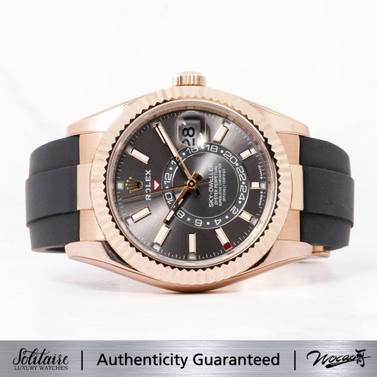 LIKE NEW Rolex Sky Dweller Oysterflex 336235
