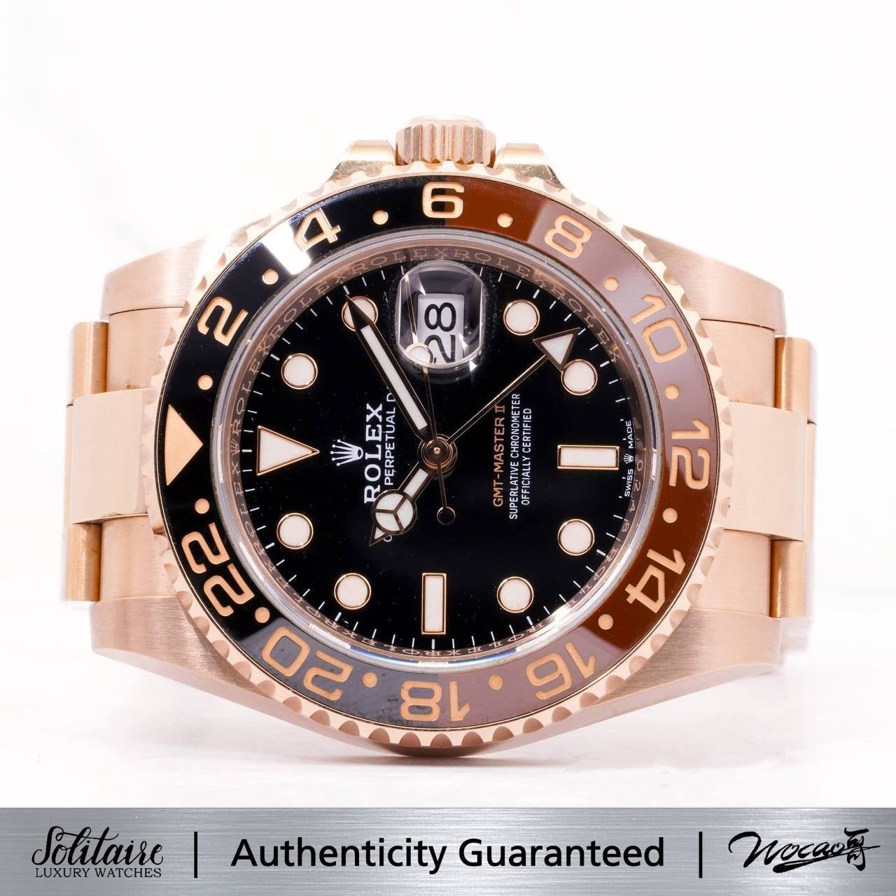 LIKE NEW Rolex GMT Master II Rootbeer 126715CHNR