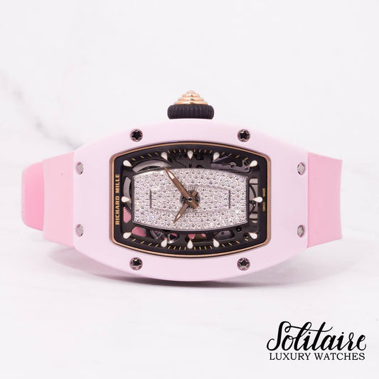 LIKE NEW Richard Mille Pink Ceramic RM07-01 WG TZP-P
