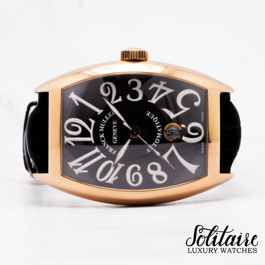 LIKE NEW Franck Muller Rosegold Cintree Curvex 8880 SC DT