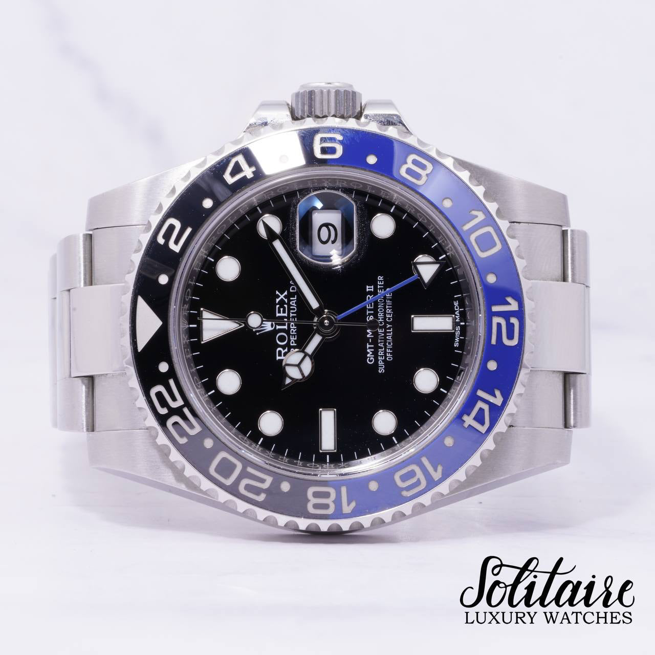LIKE NEW Rolex GMT Master II Batman Oyster 116710BLNR