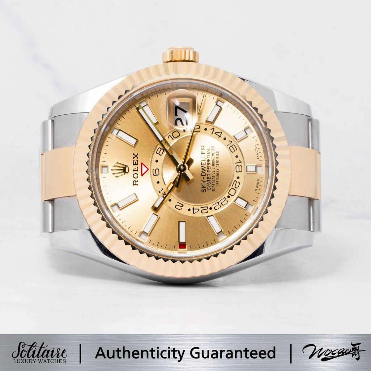 BRAND NEW Rolex Sky Dweller Two-Tone Oyster 326933