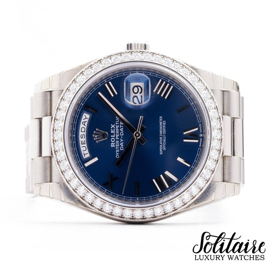 LIKE NEW Rolex Day-Date White Gold 228349RBR