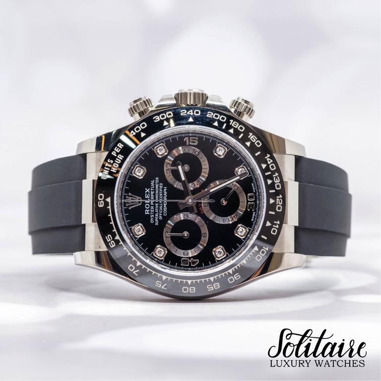 Rolex Daytona WG 8PT Dial 116519LN Oyster Flex 2021 Oct