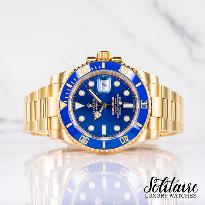 Rolex Submariner YG Bluesy 116618LB 2018 Nov