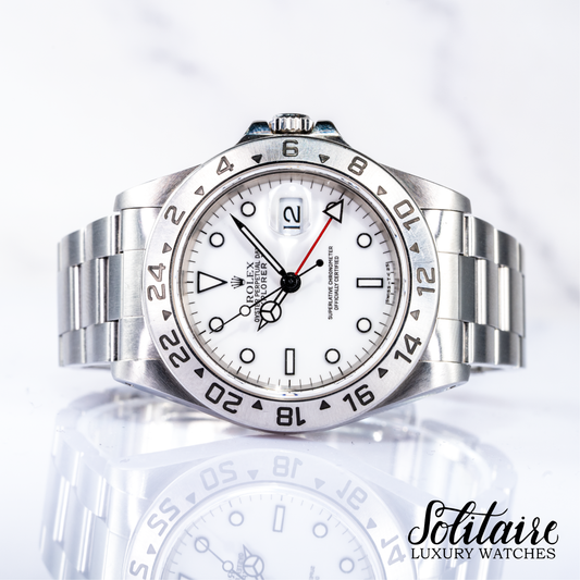 Rolex Explorer II Polar Tritium Dial 16570 1998 Jul (U-Series)