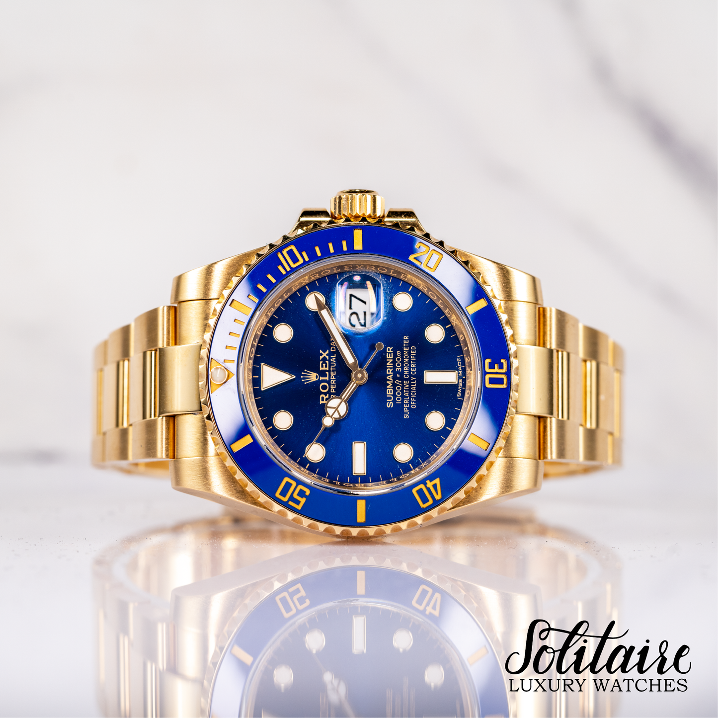 Rolex Submariner YG Bluesy 116618LB 2017 Nov