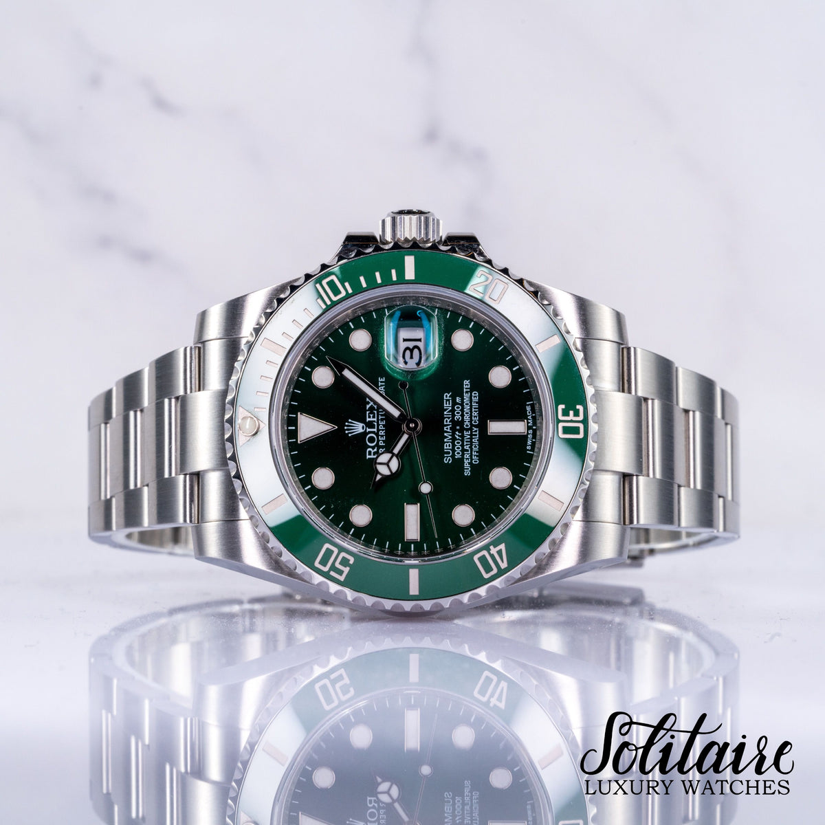 Rolex Submariner Hulk 116610LV 2012 Dec – Solitaire Luxury Watches